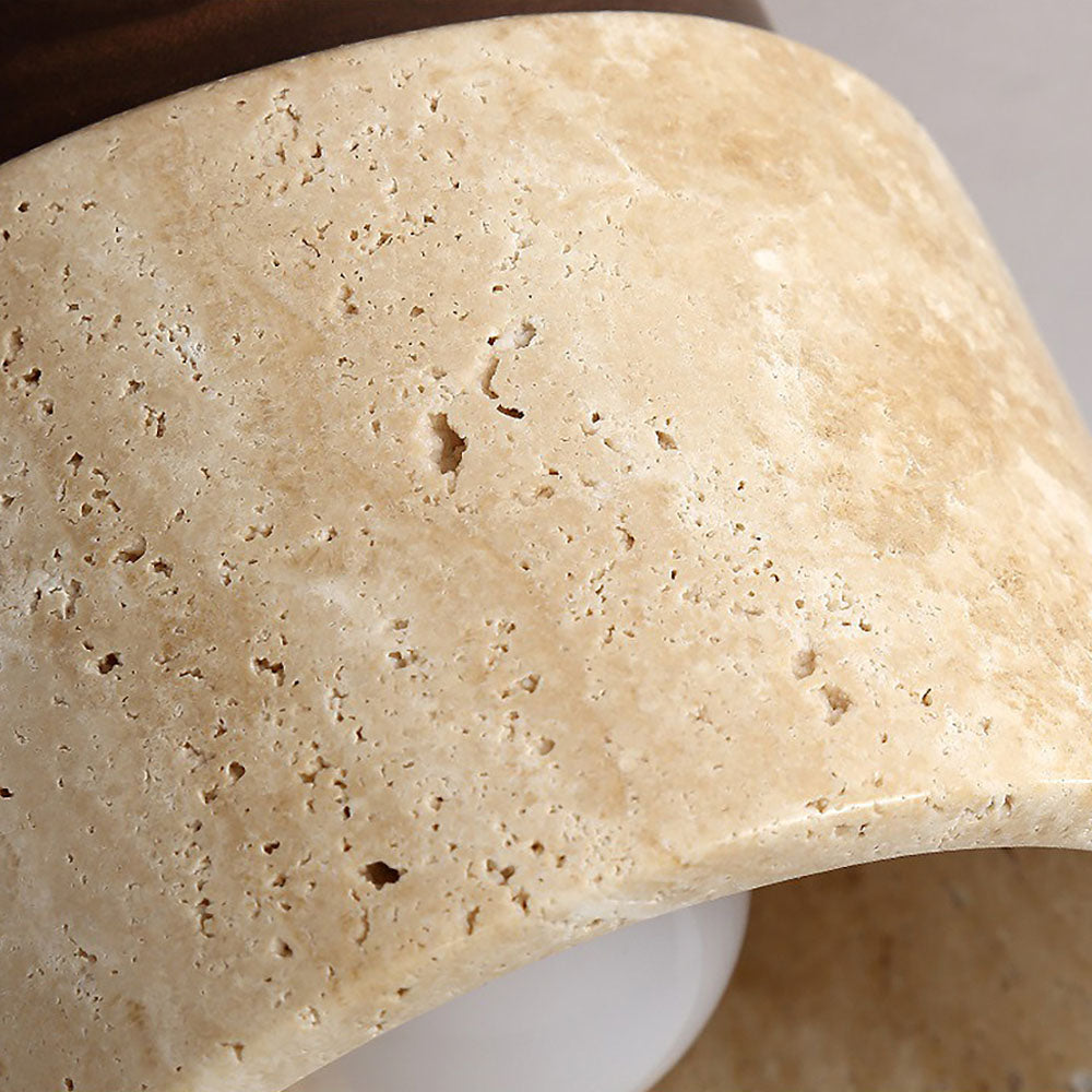 Zorvian Travertine Ceiling Light