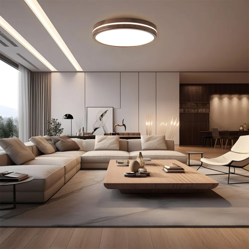 Zorryn Japandi Style Wooden Ceiling Light