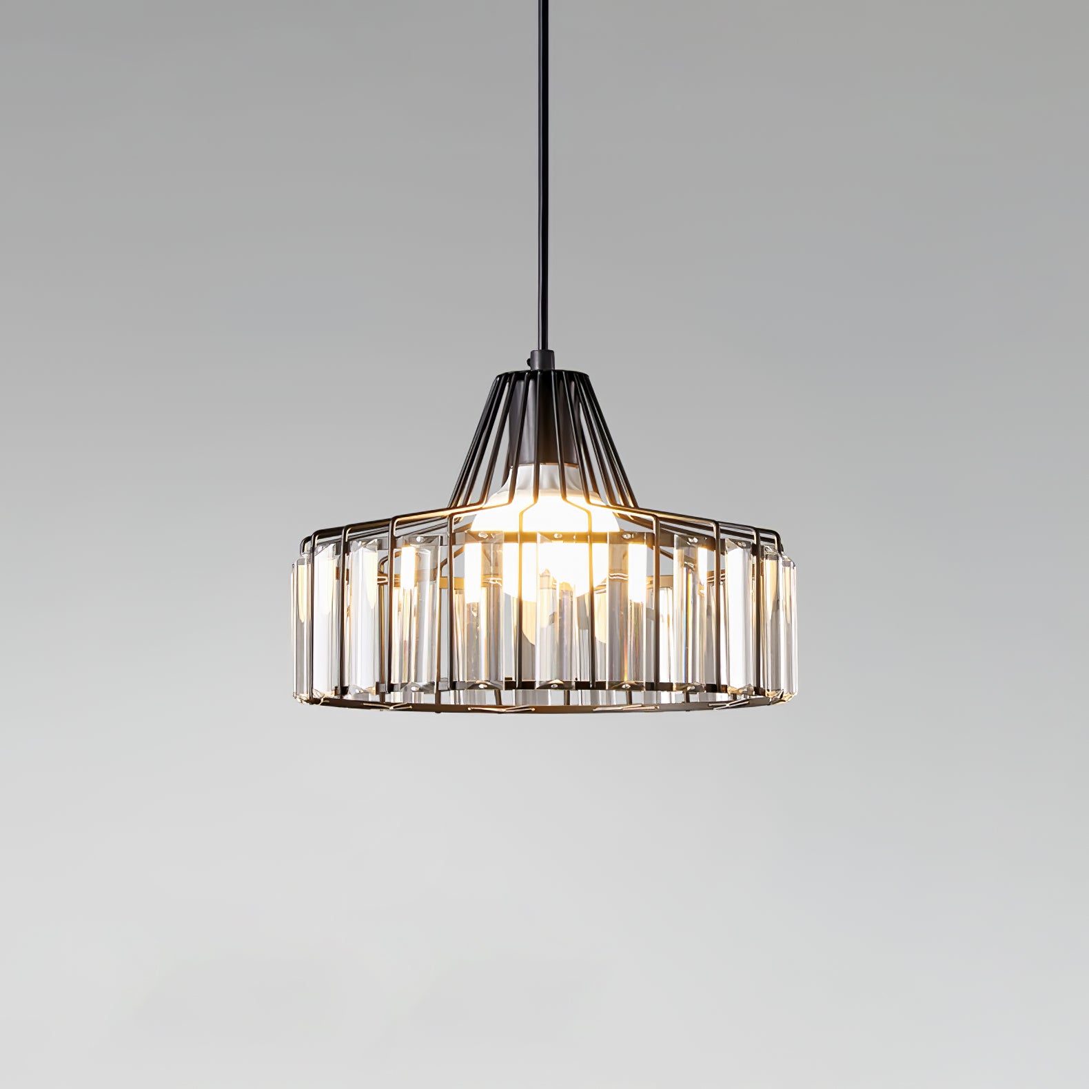 Cyo Black Crystal Pendant Light