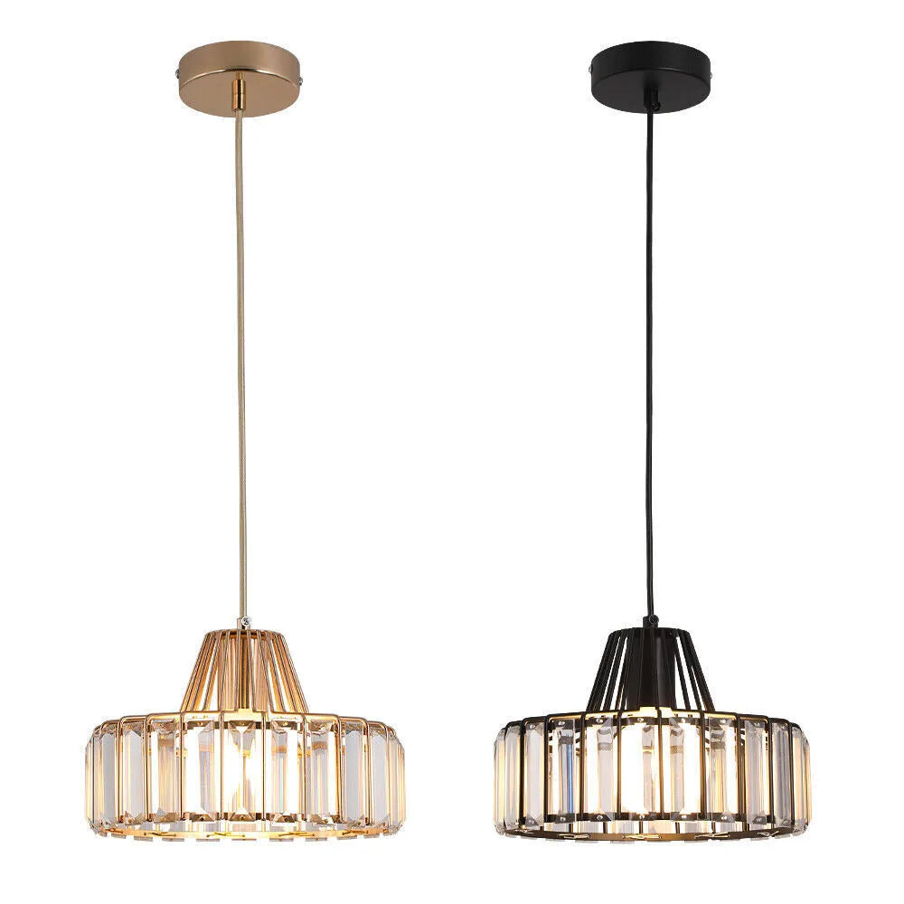 Cyo Black Crystal Pendant Light