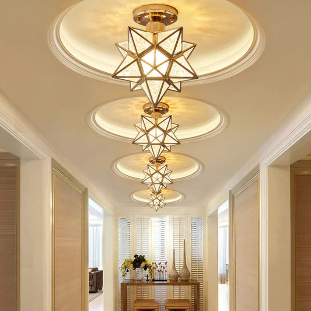 Star Shaped Ceiling Light