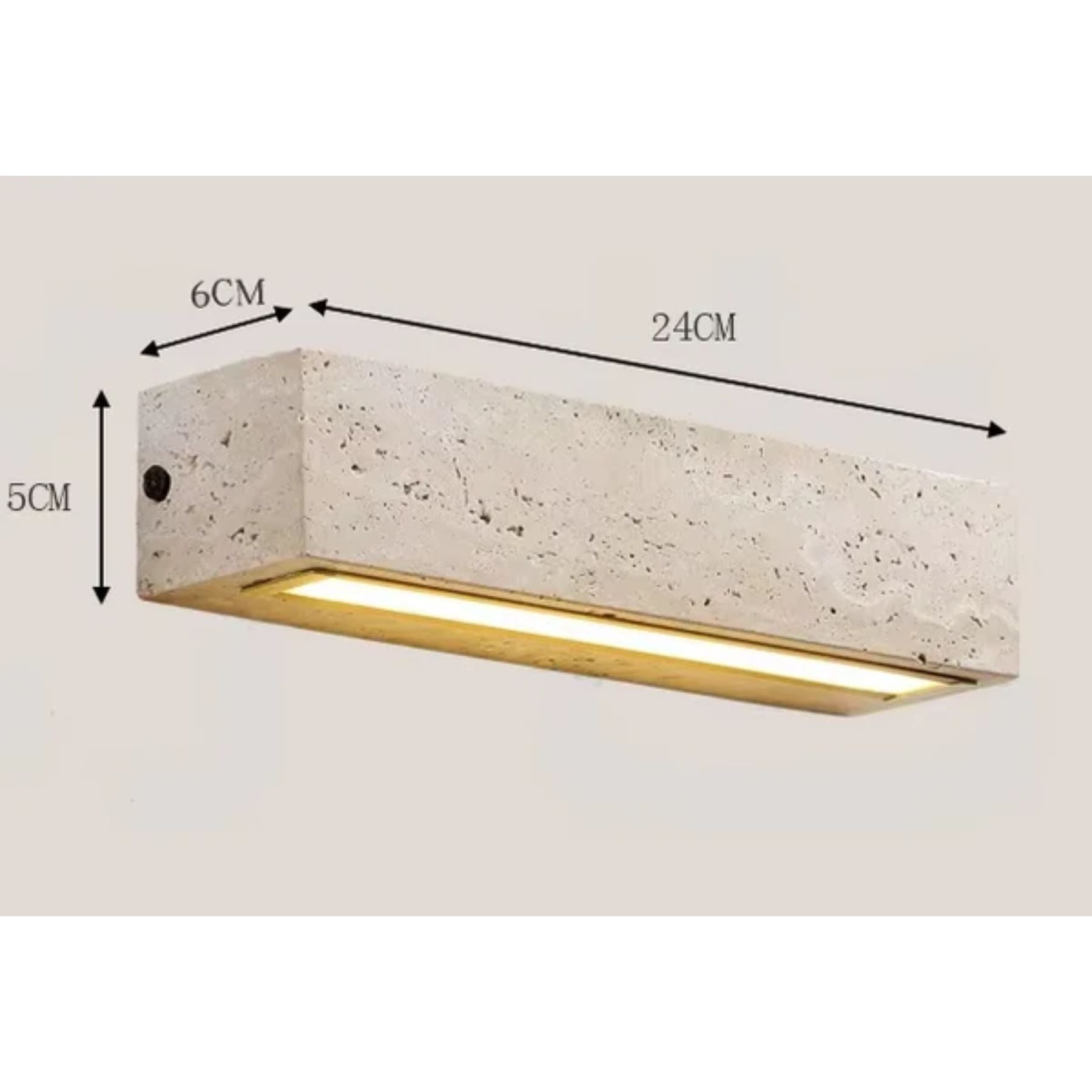 Ismuno Travertine Wall Light