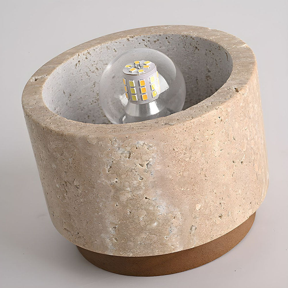 Zorvian Travertine Ceiling Light