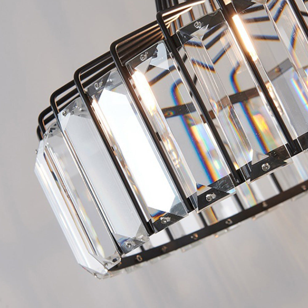 Cyo Black Crystal Pendant Light