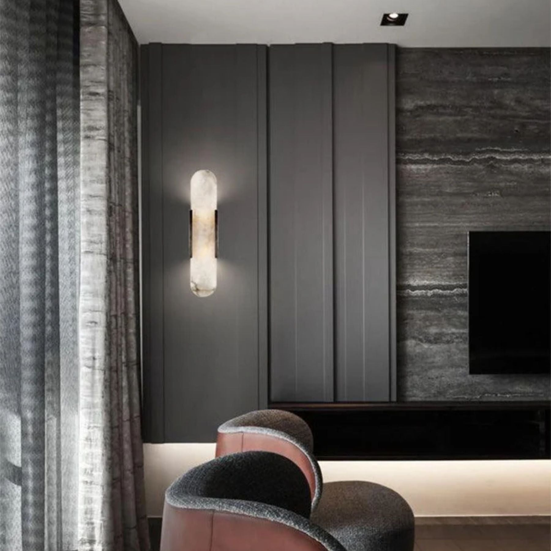 Marce Alabaster Wall Light