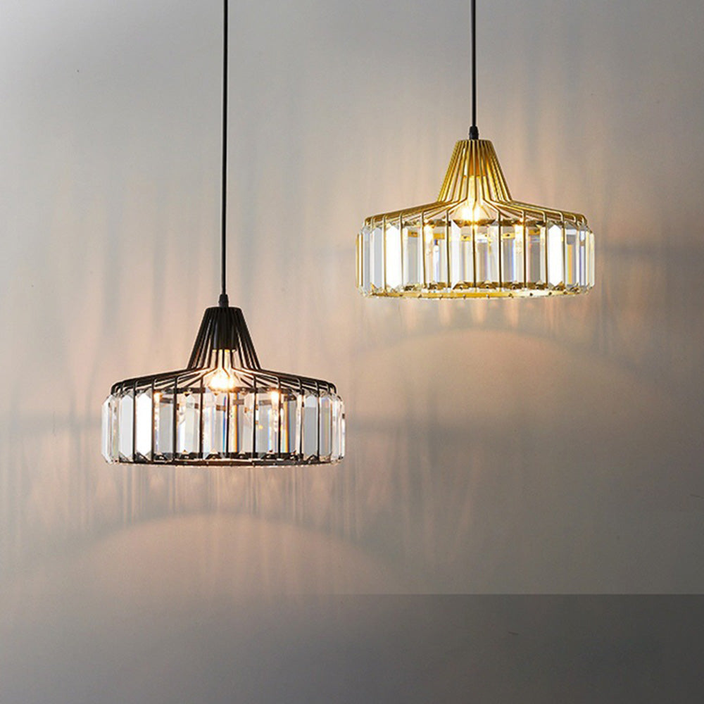 Cyo Black Crystal Pendant Light