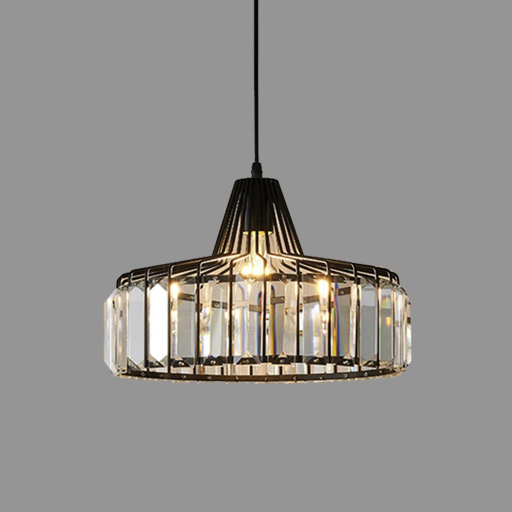 Cyo Black Crystal Pendant Light