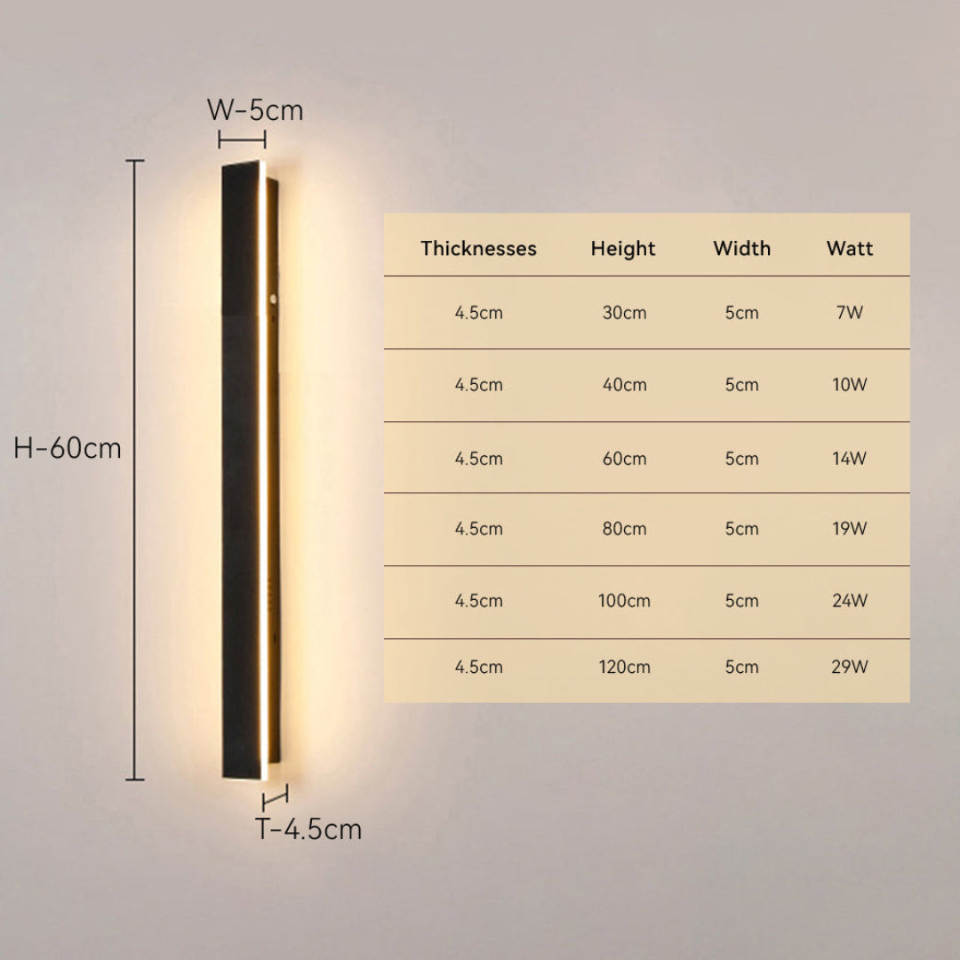 Syclar Linear Outdoor Wall Light