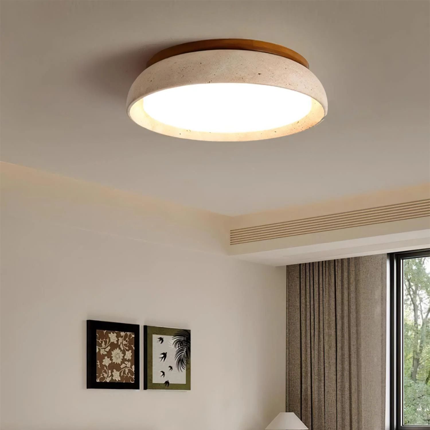 Vitelso Travertine Ceiling Light