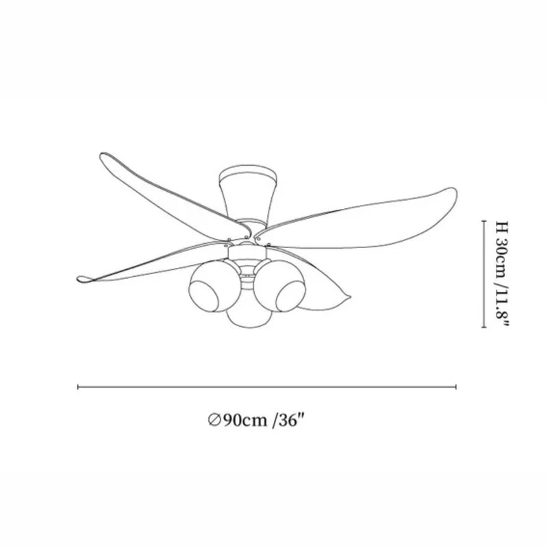 Avralius Floral Ceiling Fan Light
