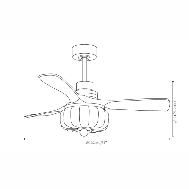 Avonla Vintage Ceiling Fan Light