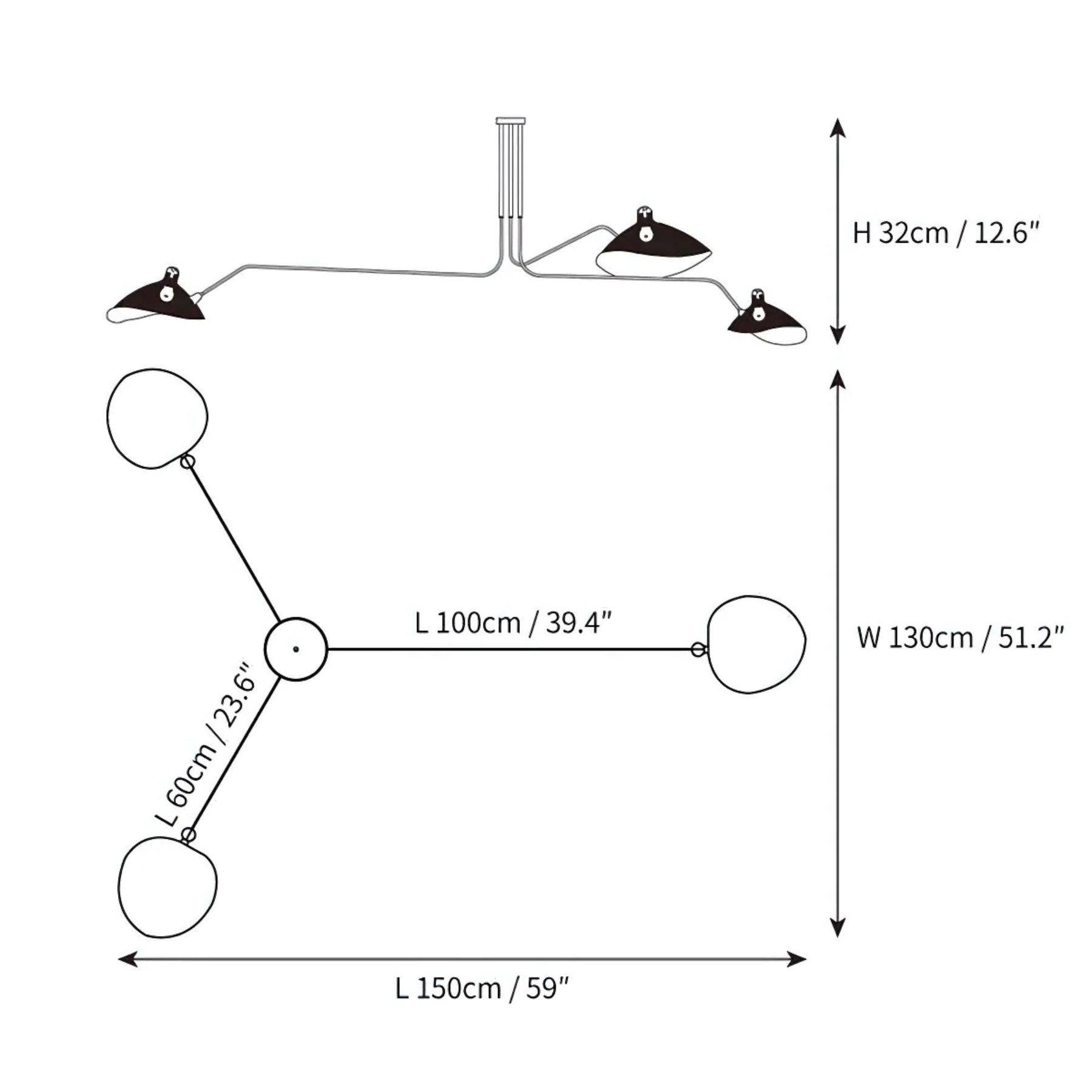 Lucron Ceiling Light
