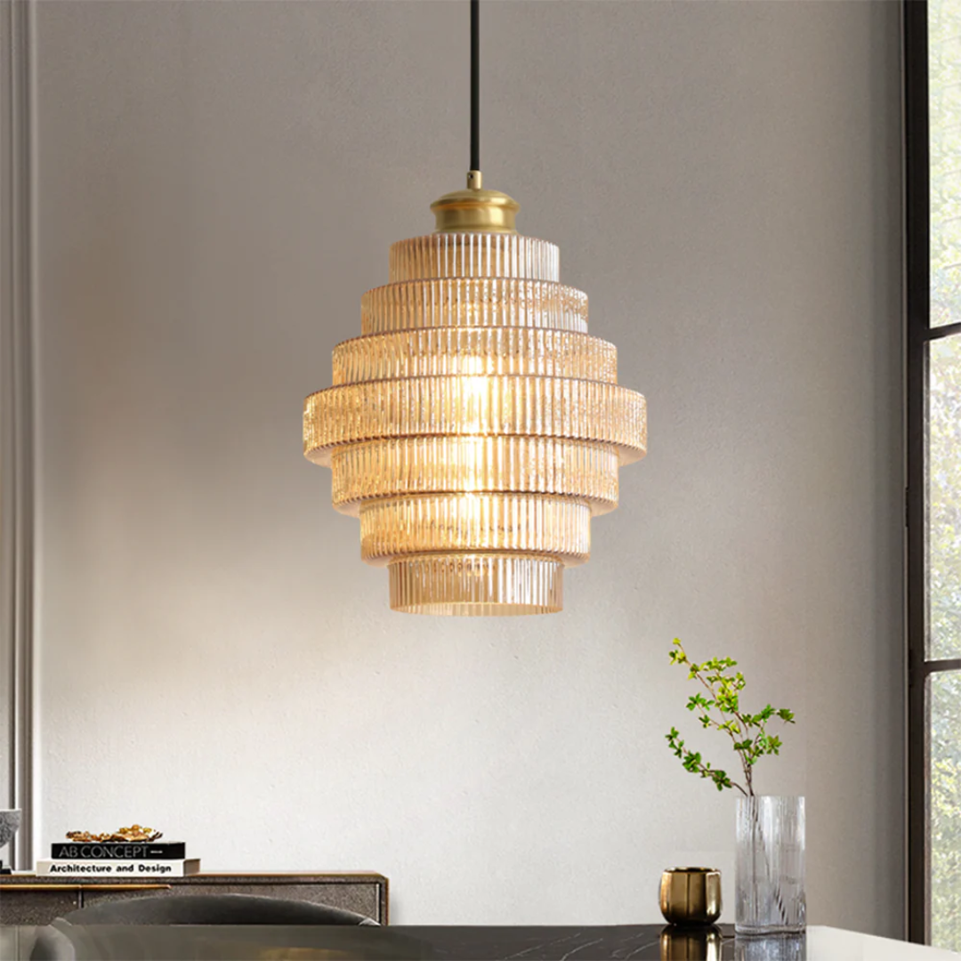 Molenna Ribbed Pendant Light