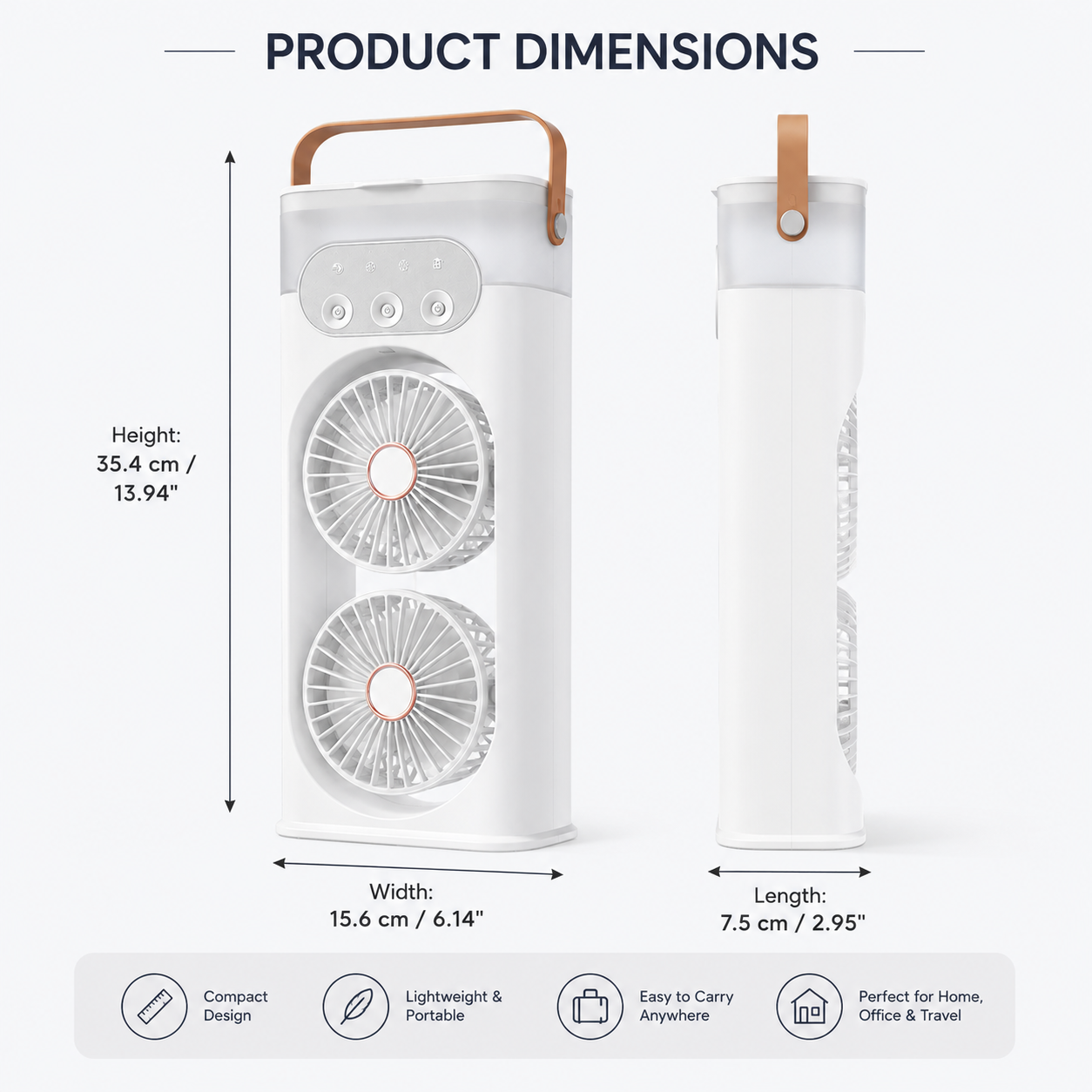 Foroova Portable Tower Fan