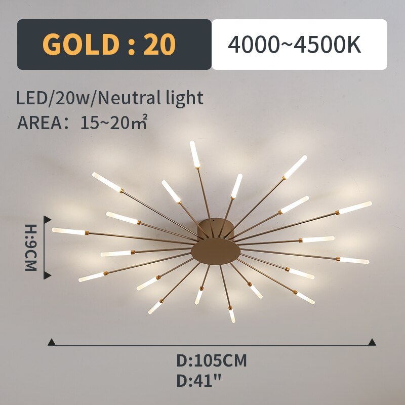 Arralessa Firework Ceiling Light
