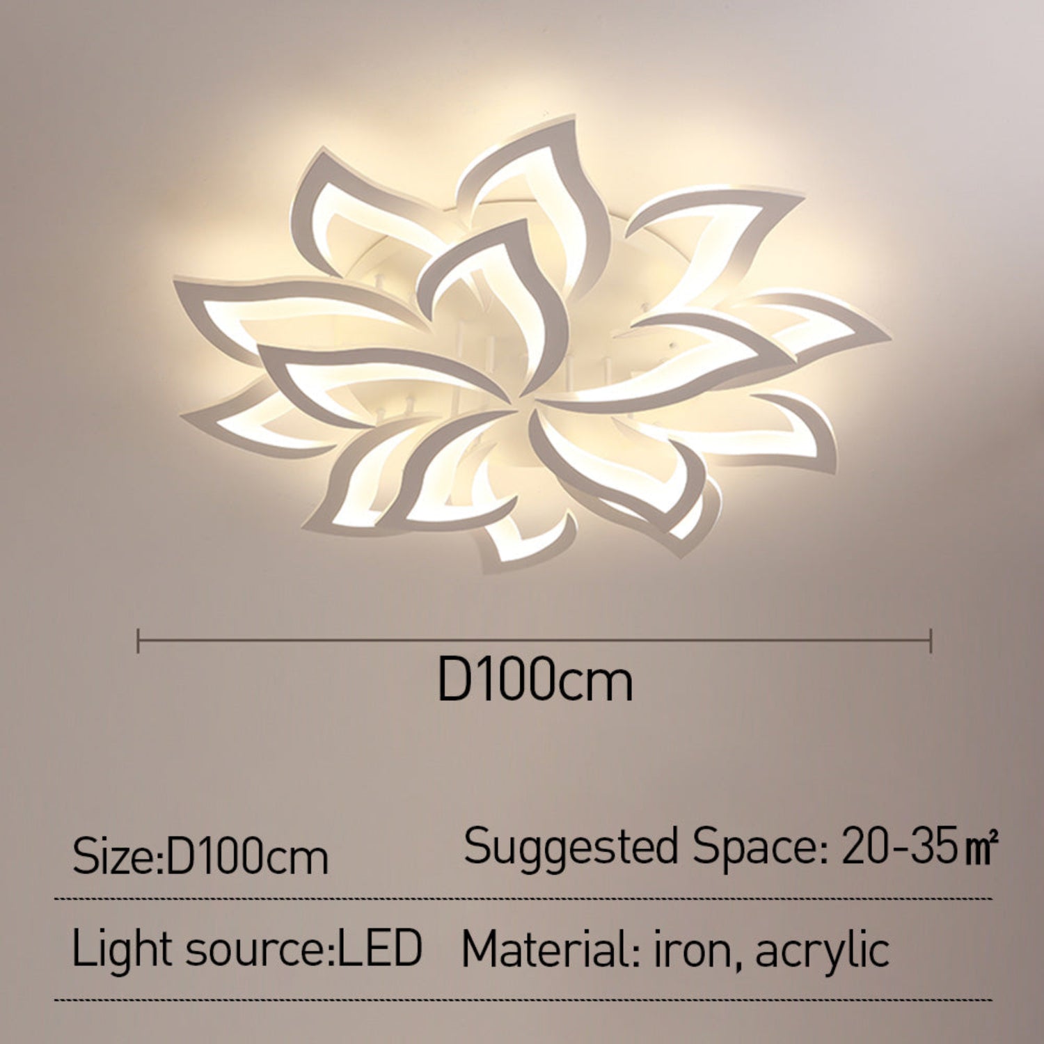Lomesca Flower Ceiling Light