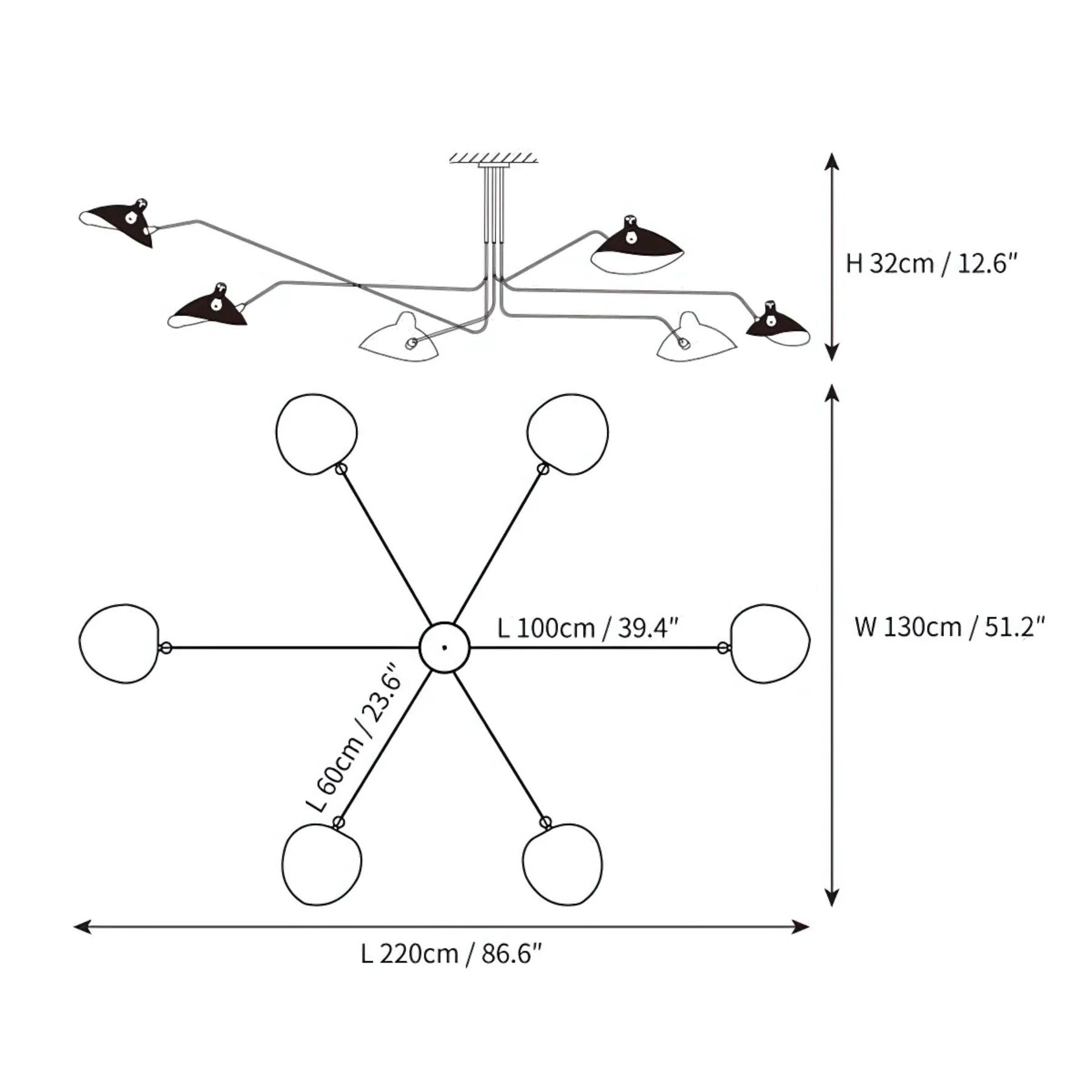 Lucron Ceiling Light