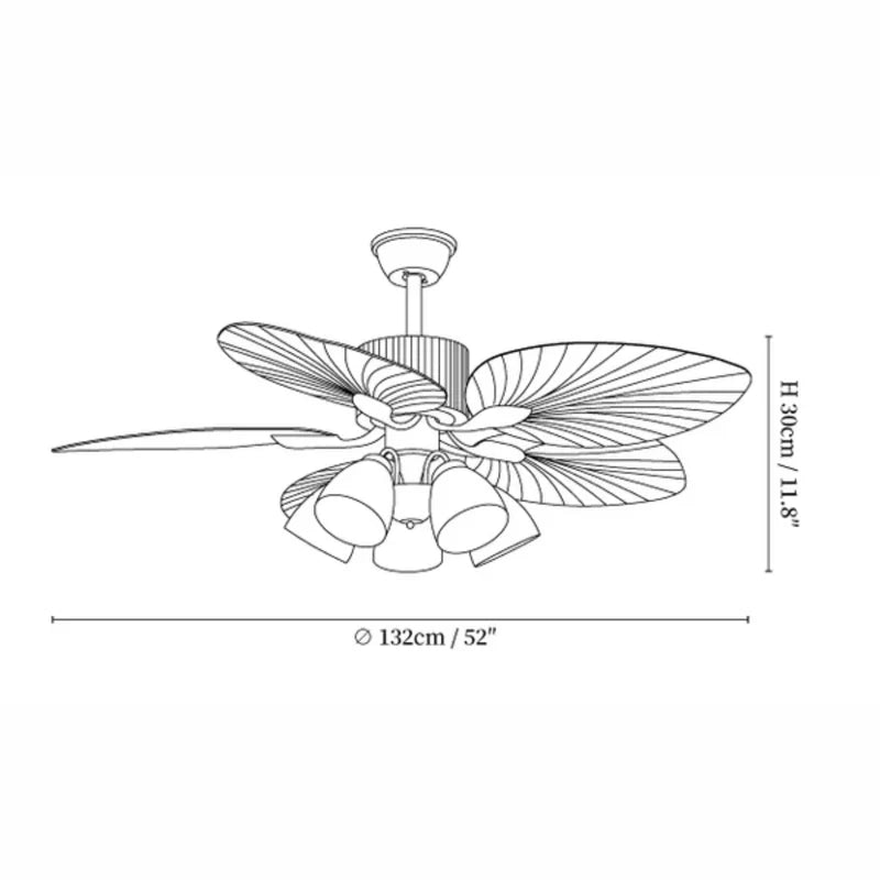 Ronera Tropical Ceiling Fan Light