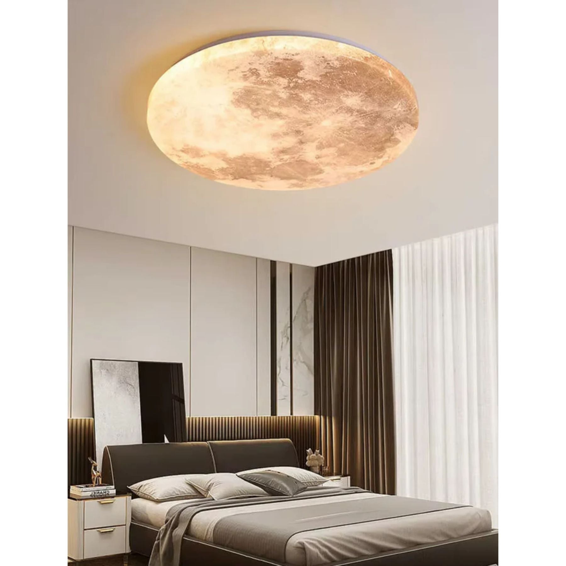 Zolven Moon Design Ceiling Light