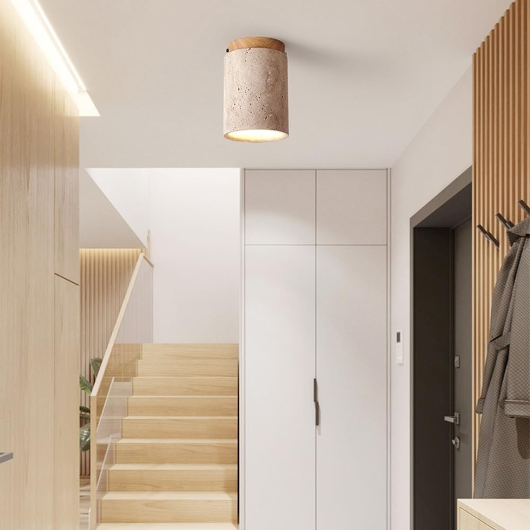 Sellon Travertine Ceiling Light