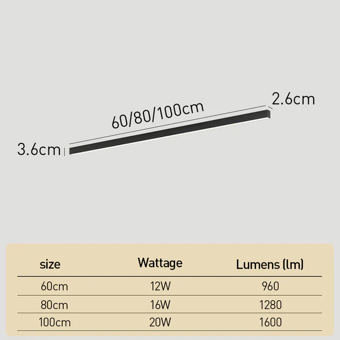 Culaze Linear Ceiling Light