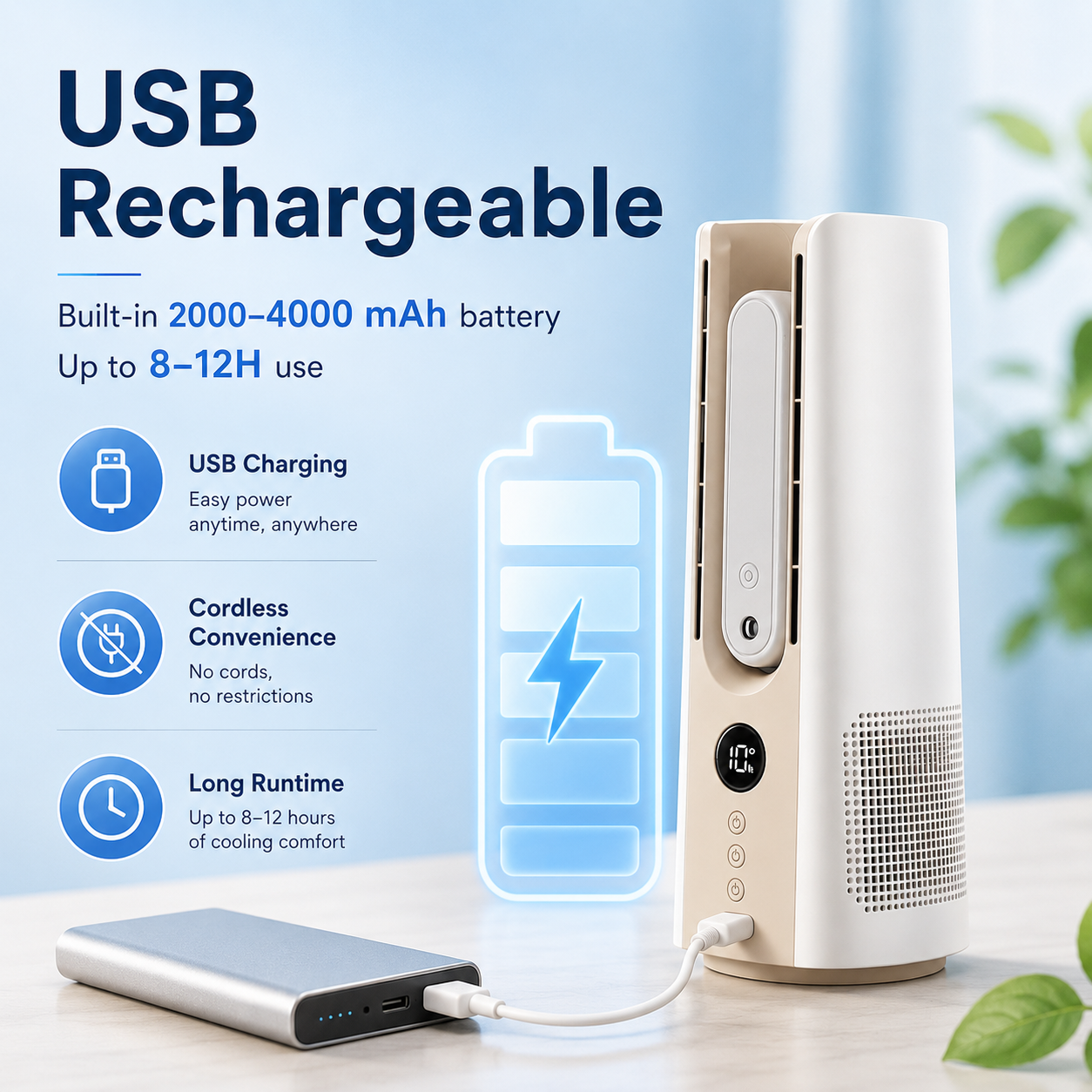 Virosa Mini Tower Fan