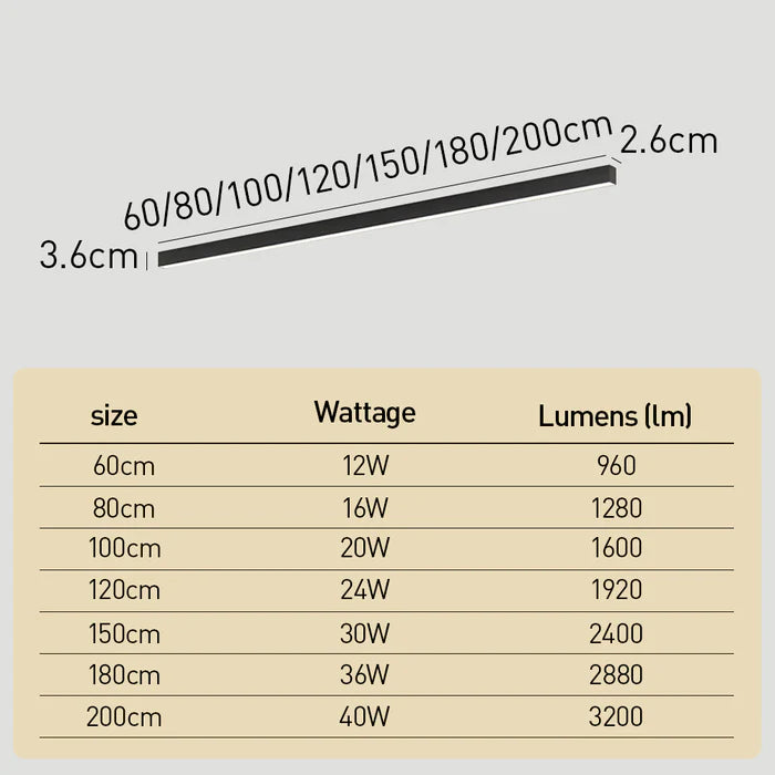 Culaze Linear Ceiling Light