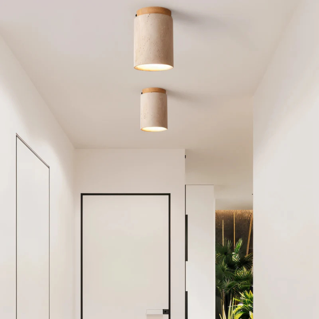 Sellon Travertine Ceiling Light
