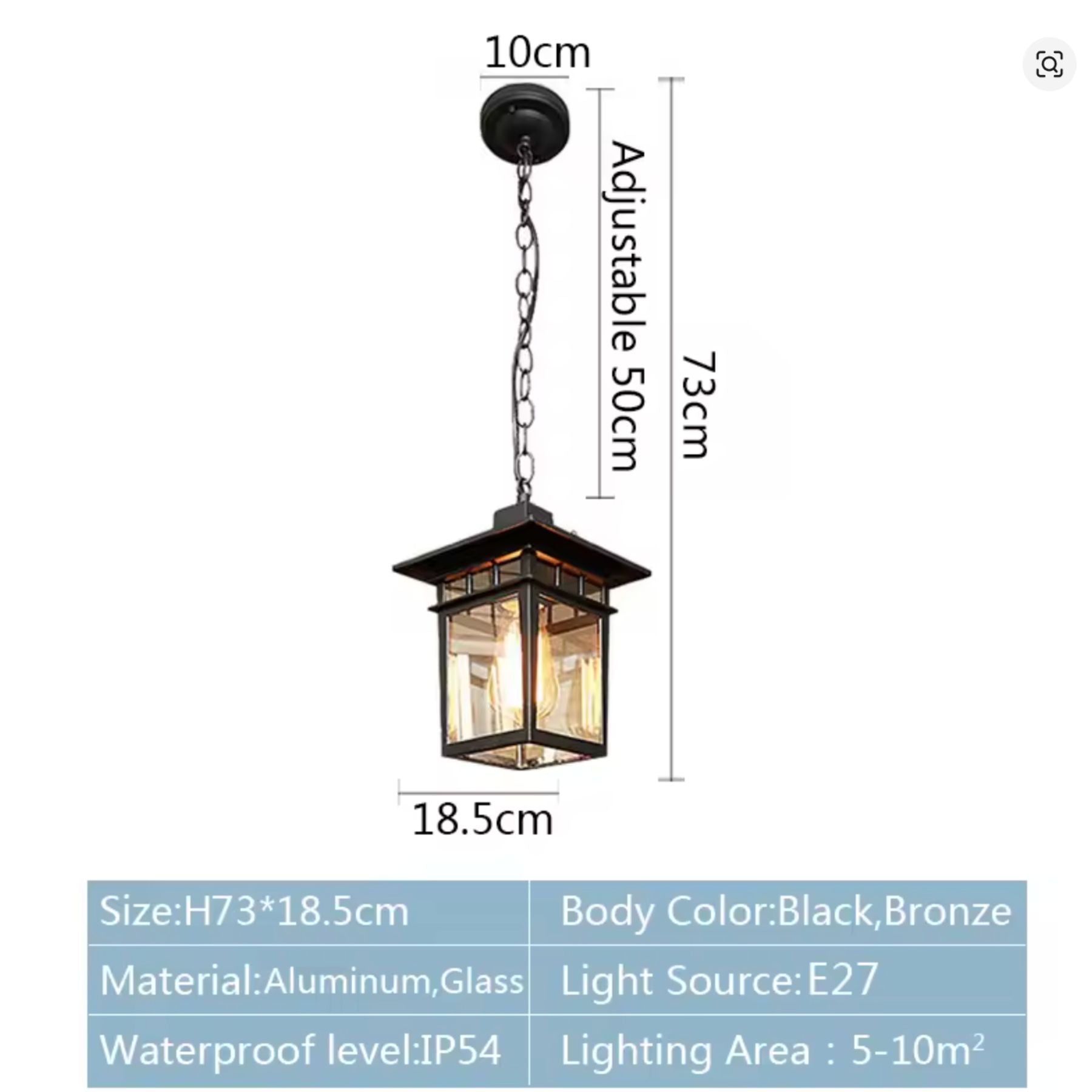 Kwadris Outdoor Lantern Wall Light