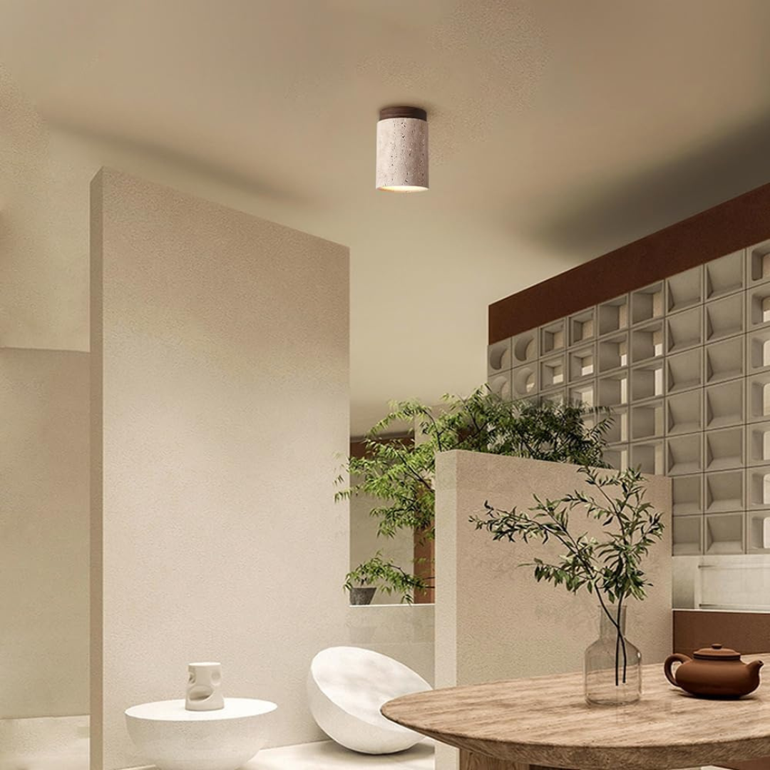 Sellon Travertine Ceiling Light