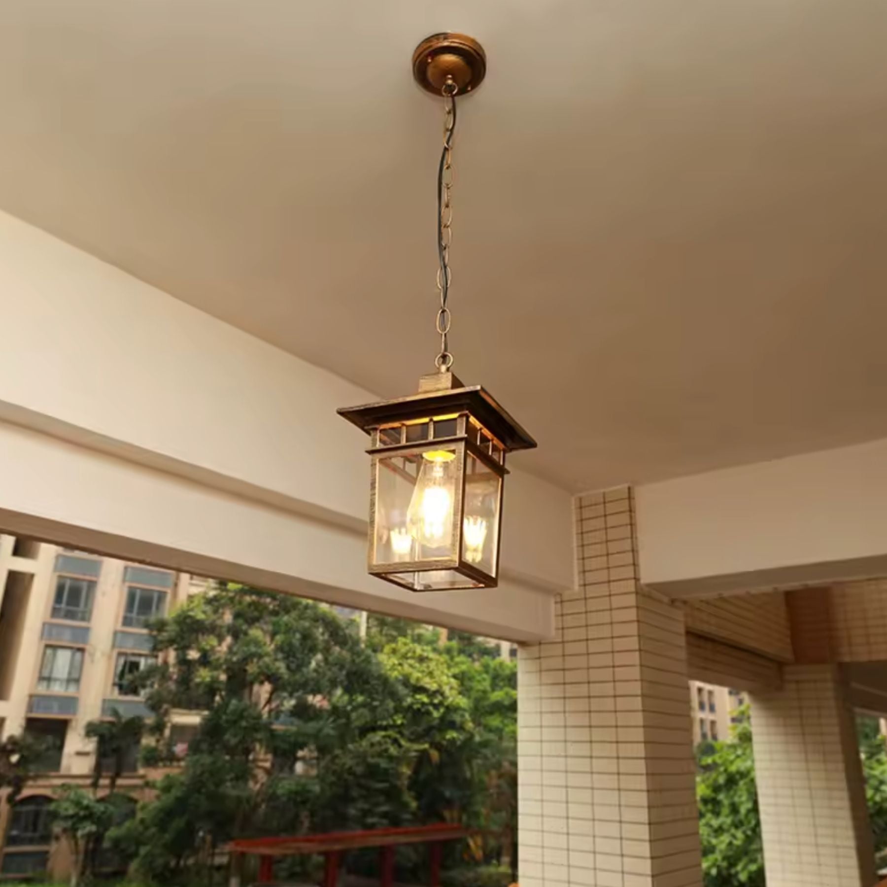 Kwadris Outdoor Lantern Wall Light