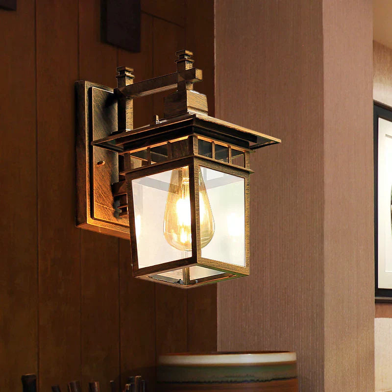 Kwadris Outdoor Lantern Wall Light