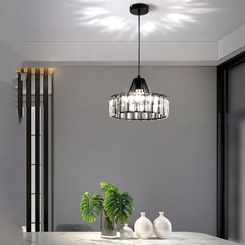 Cyo Black Crystal Pendant Light