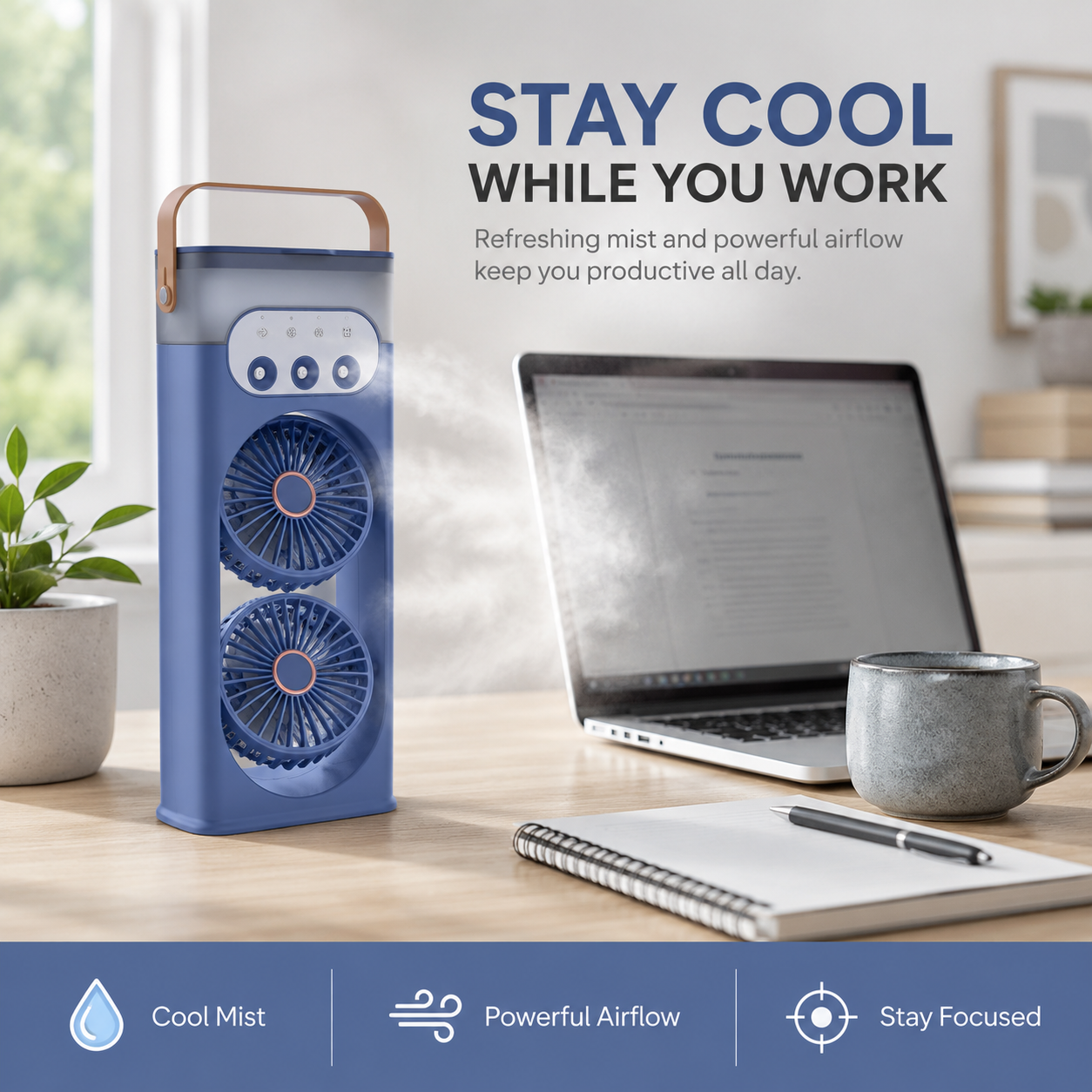 Foroova Portable Tower Fan