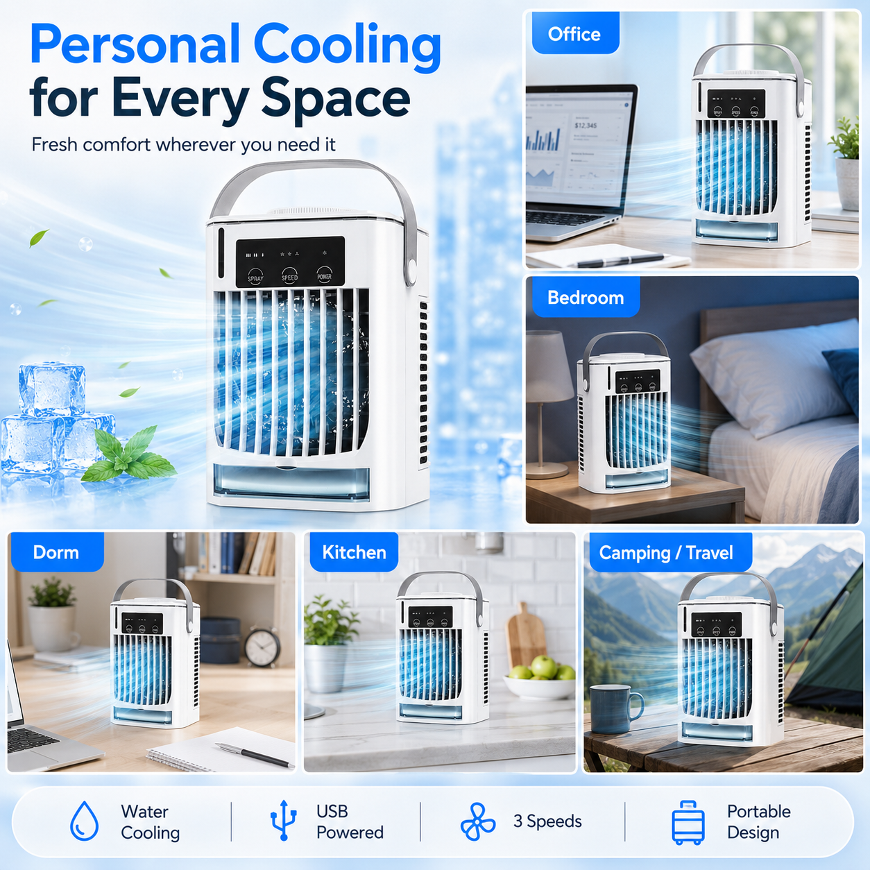 Breefa Mini Cooler Fan