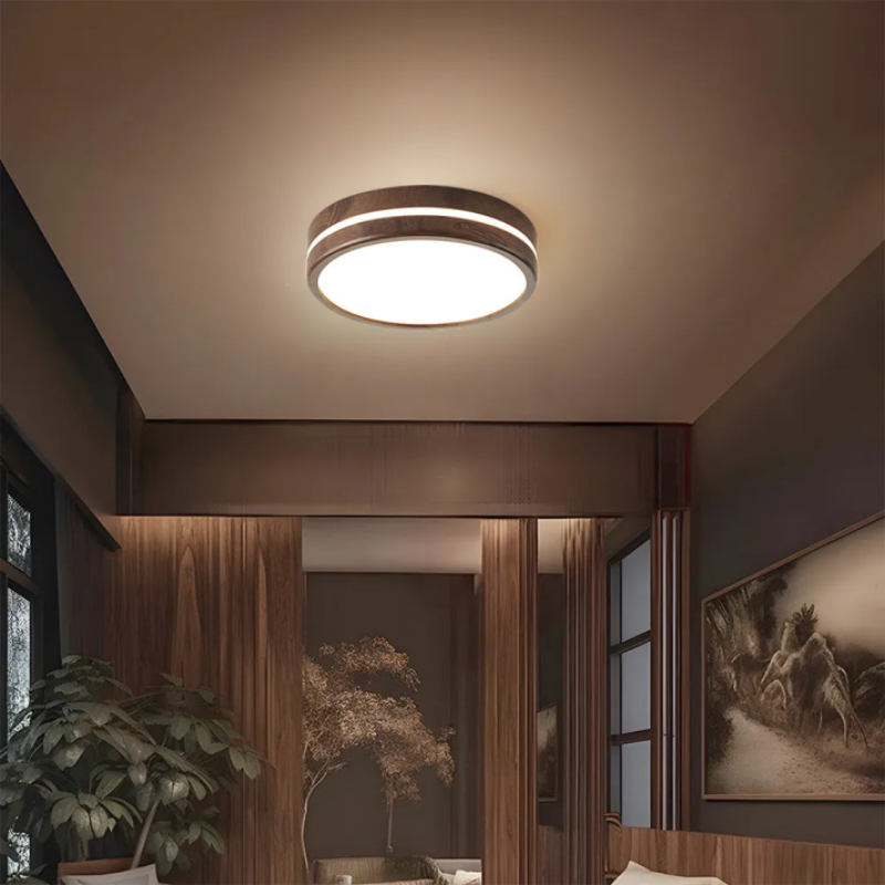 Zorryn Japandi Style Wooden Ceiling Light