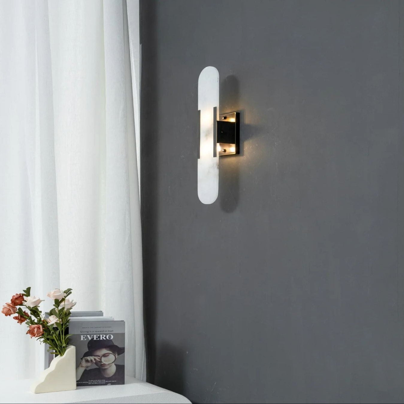 Marce Alabaster Wall Light