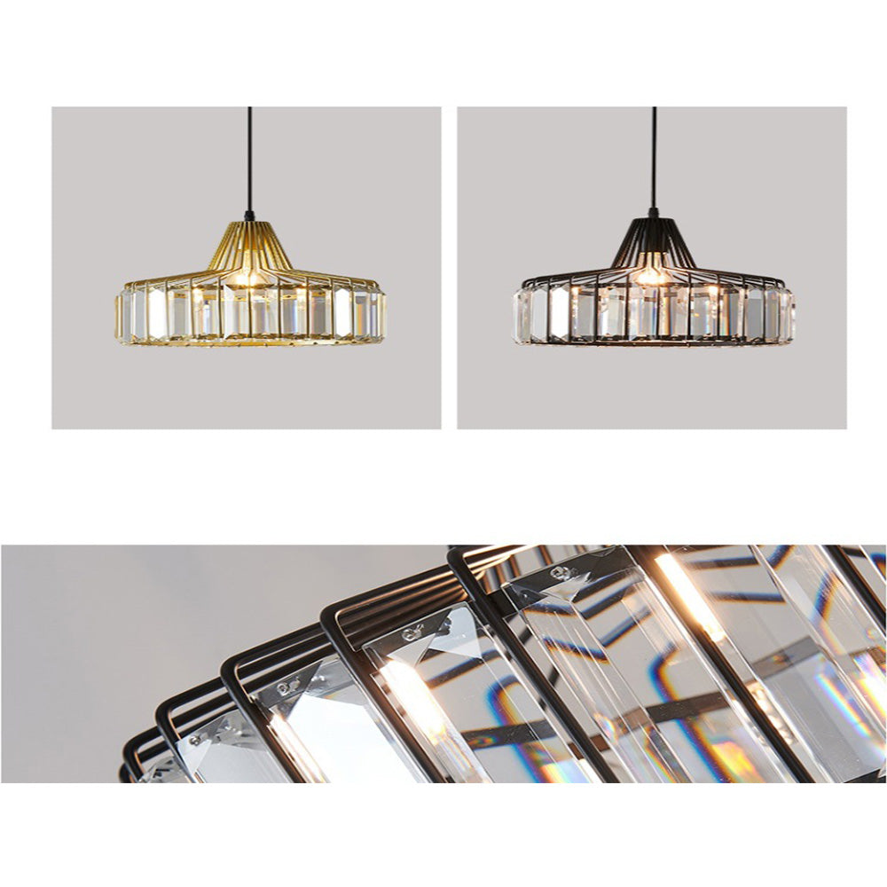 Cyo Black Crystal Pendant Light