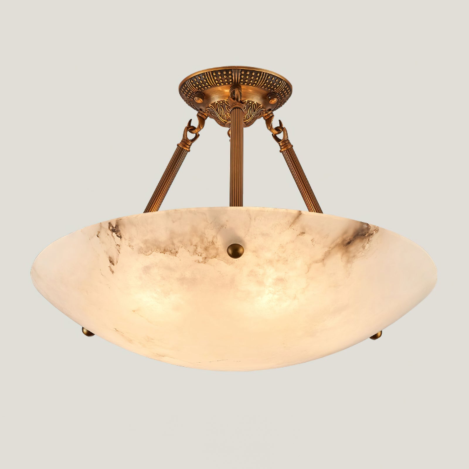 Ardanello Alabaster Bowl Ceiling Light