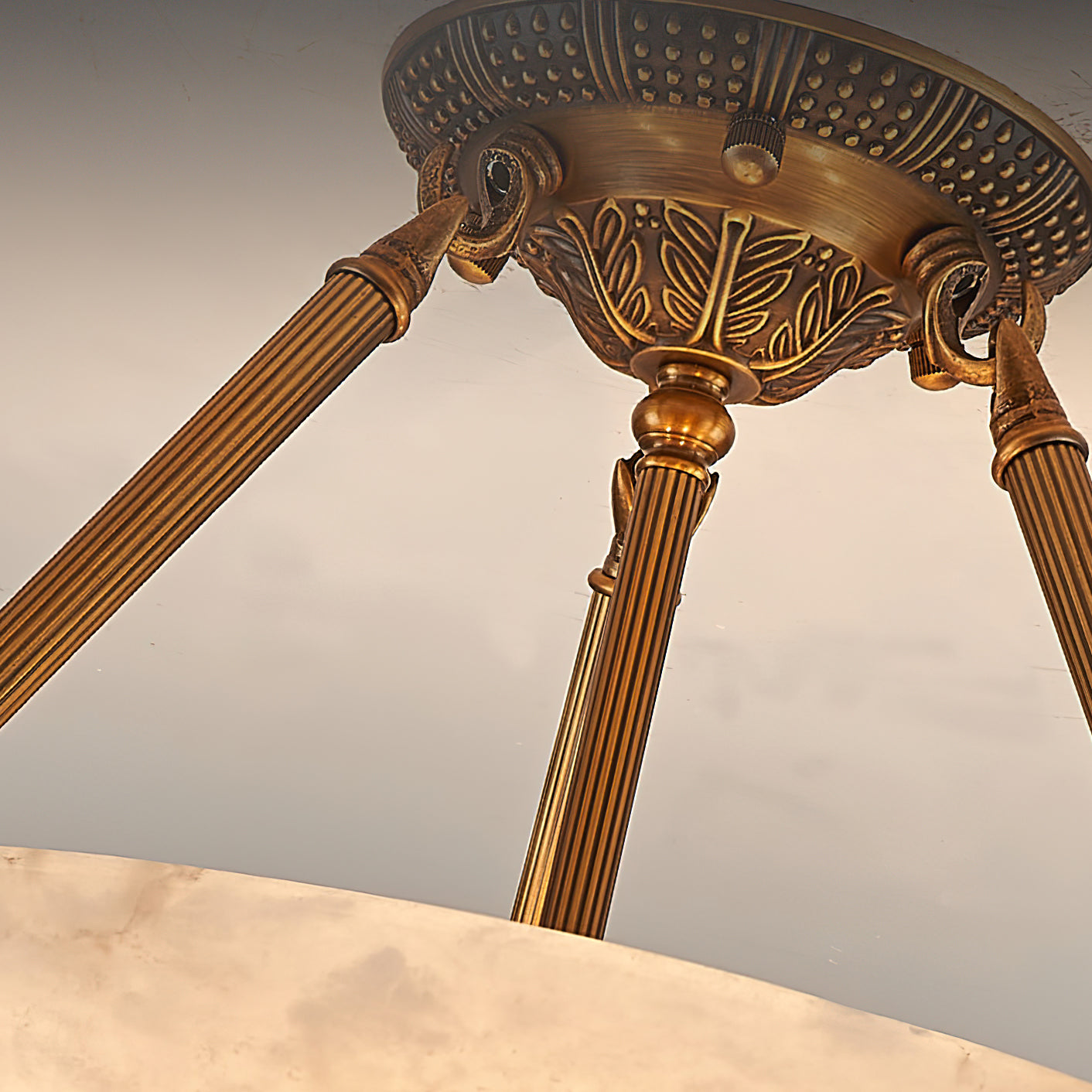 Ardanello Alabaster Bowl Ceiling Light