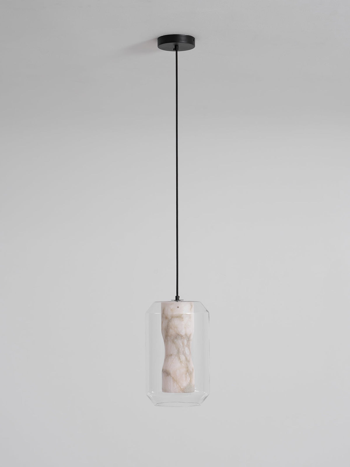 Alabaster Glass Cylinder Pendant Light – detail 37