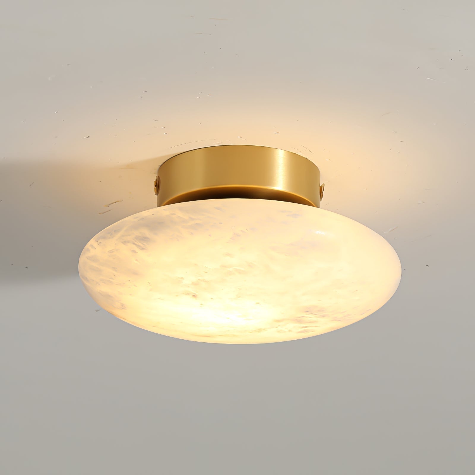 Ozecan Round Alabaster Ceiling Light