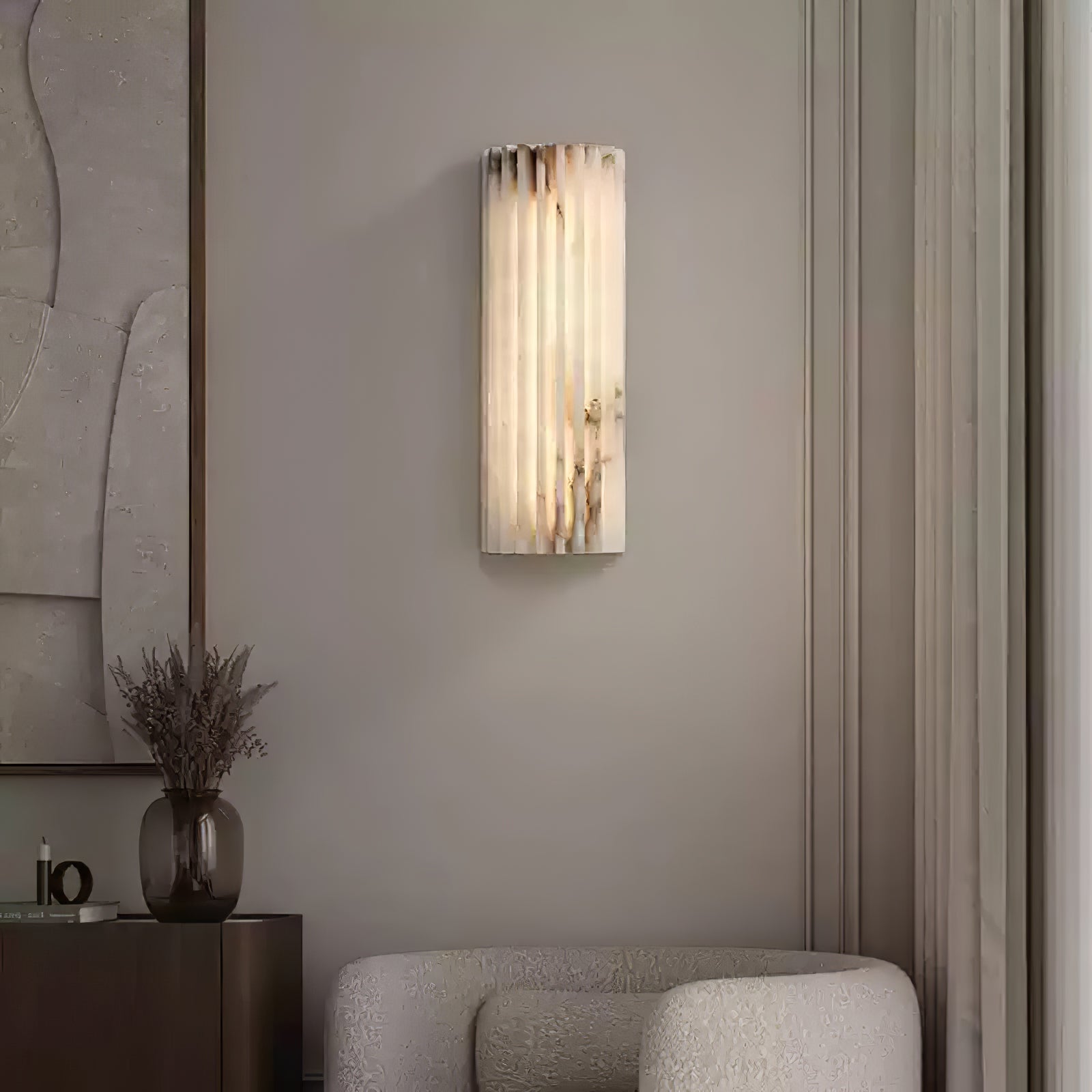 Arralna Alabaster Wall Light
