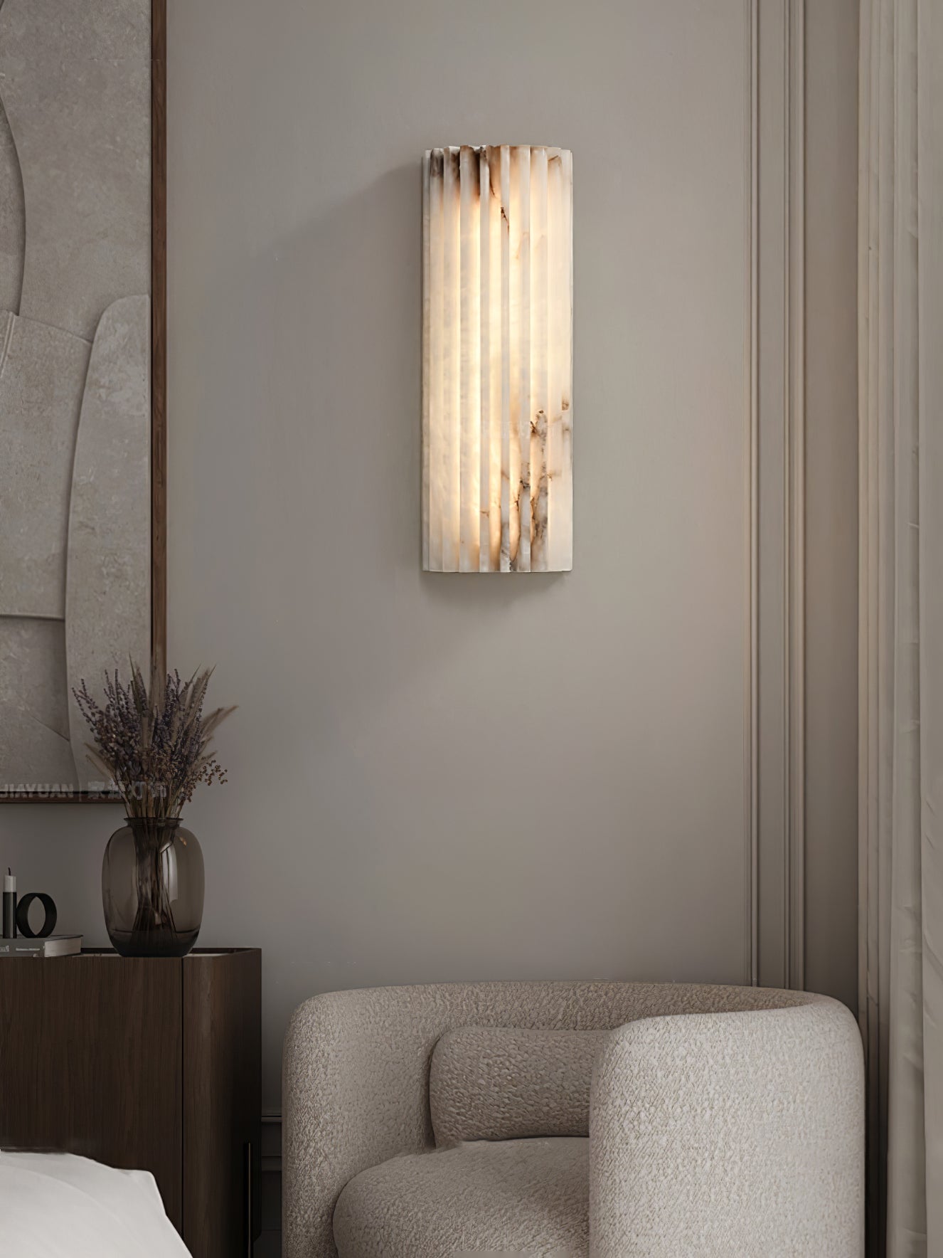 Arralna Alabaster Wall Light