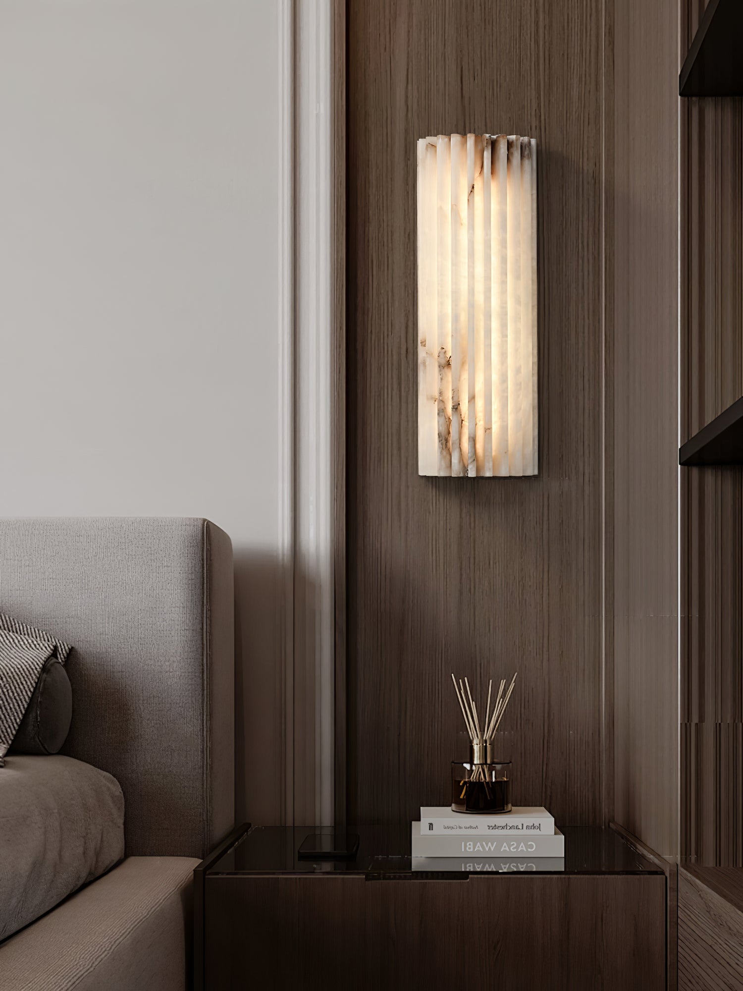 Arralna Alabaster Wall Light