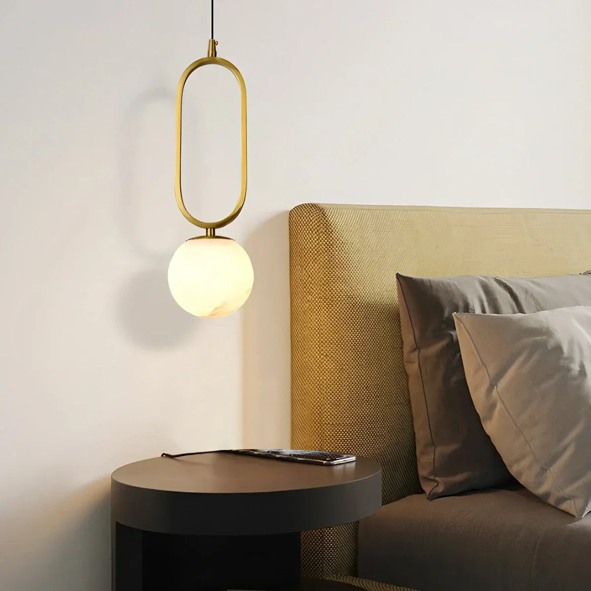 Loxirae Alabaster Pendant Light