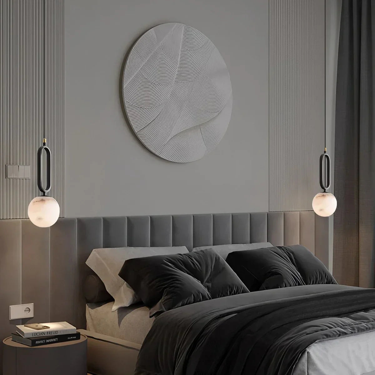 Loxirae Alabaster Pendant Light
