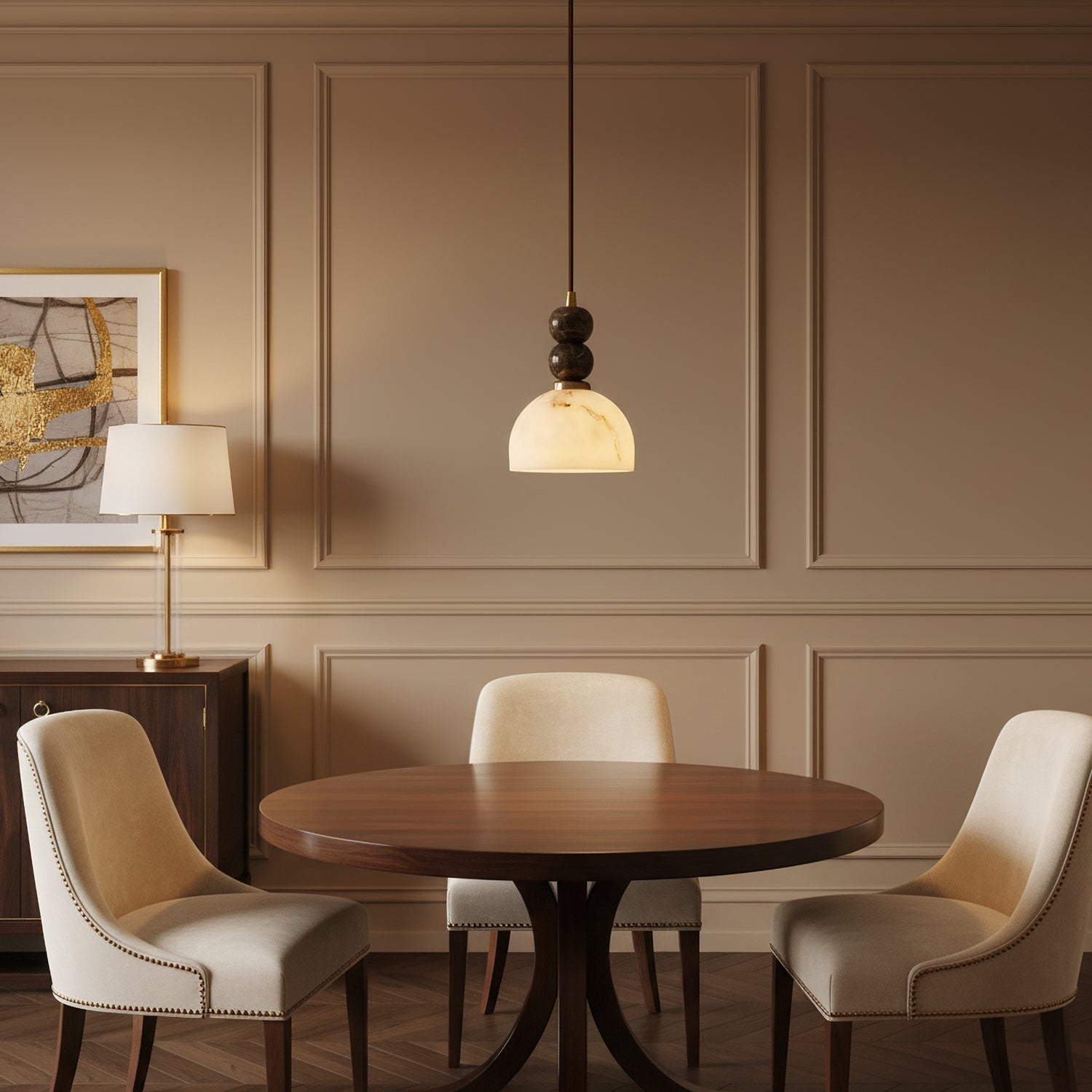 Mebarlea Alabaster Pendant Light