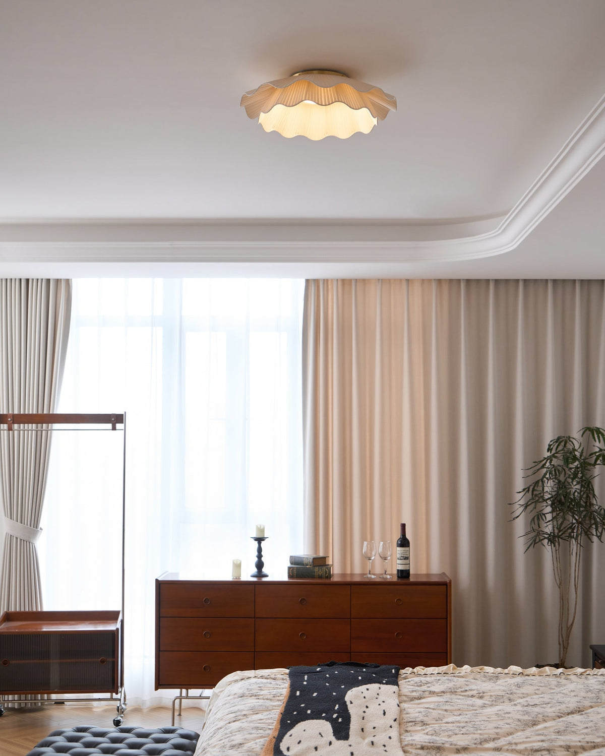 Arwen Fabric Wave Ceiling Lamp – detail 30