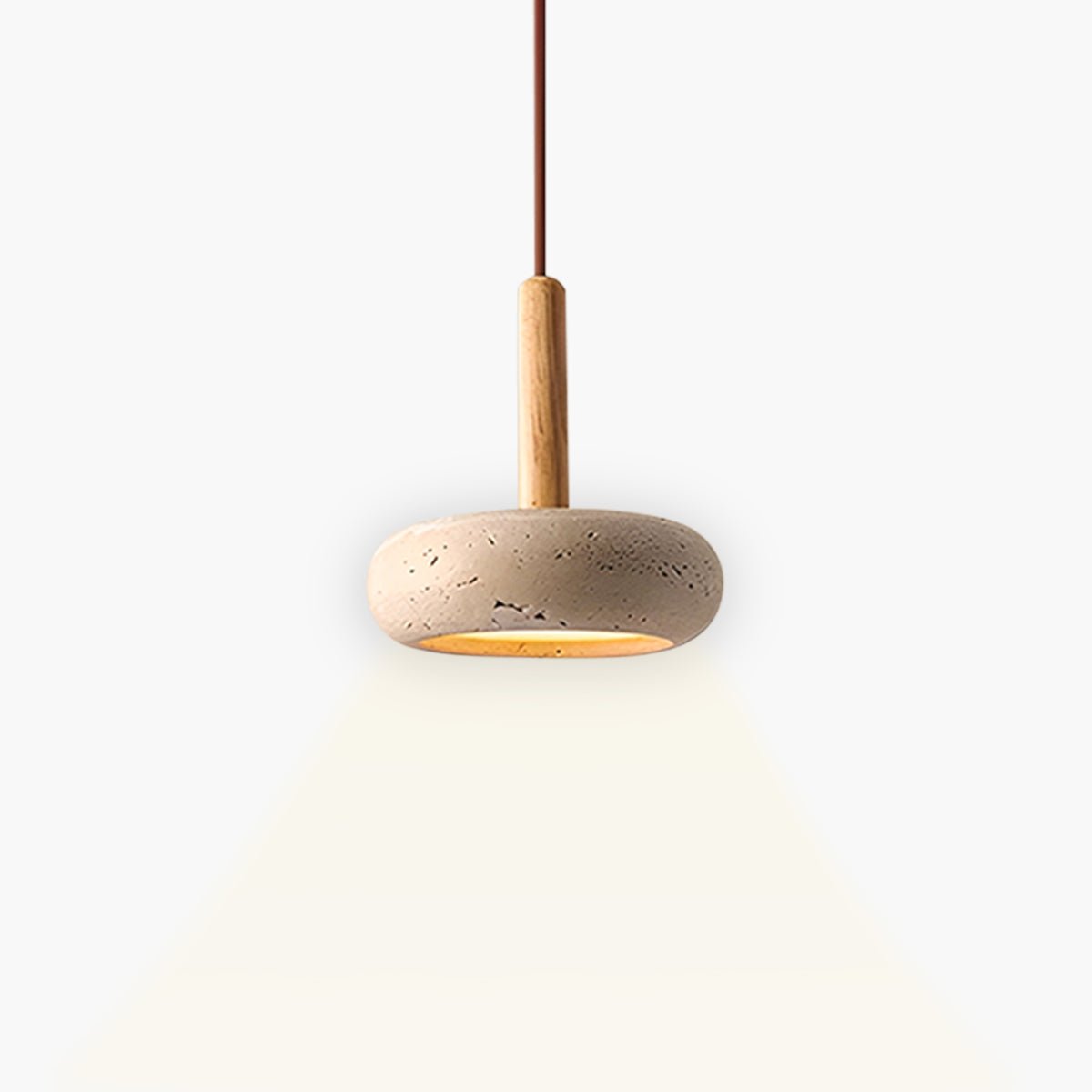 Sosa Round Travertine Pendant Light